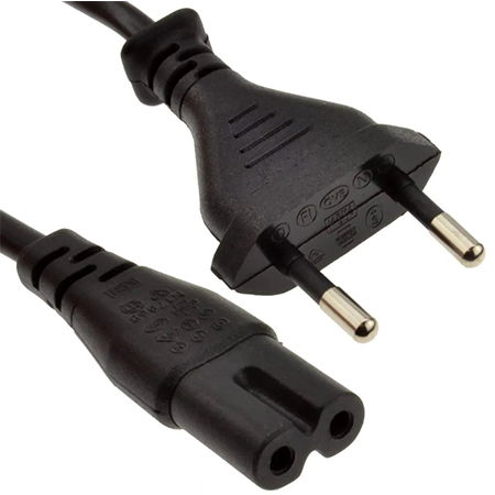 کابل برق دو چاک دوپین به سوکت C7 مشکی